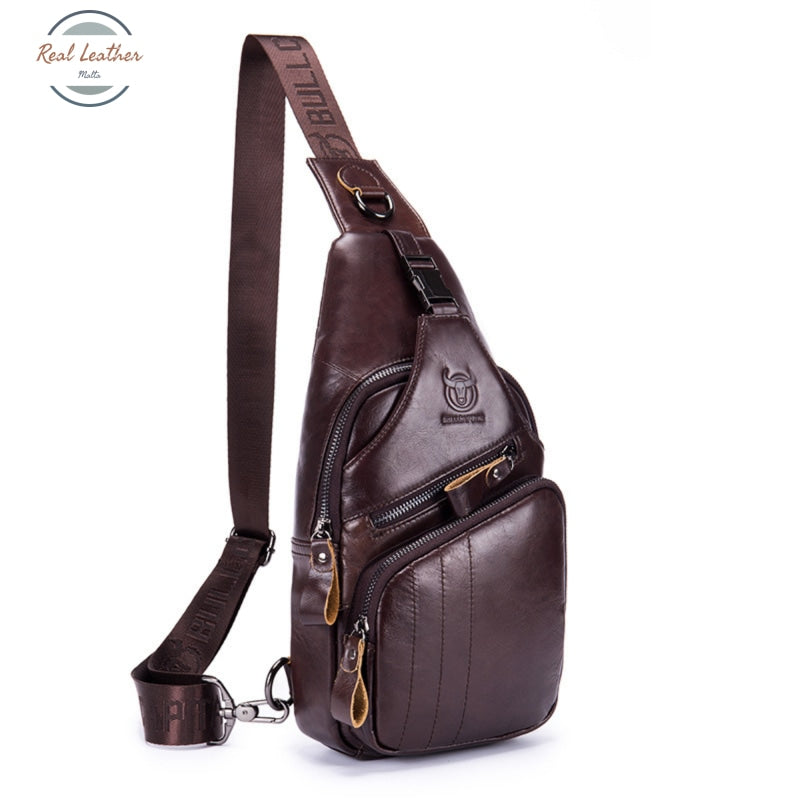 Genuine Leather Chest Pack Cross Body Bag