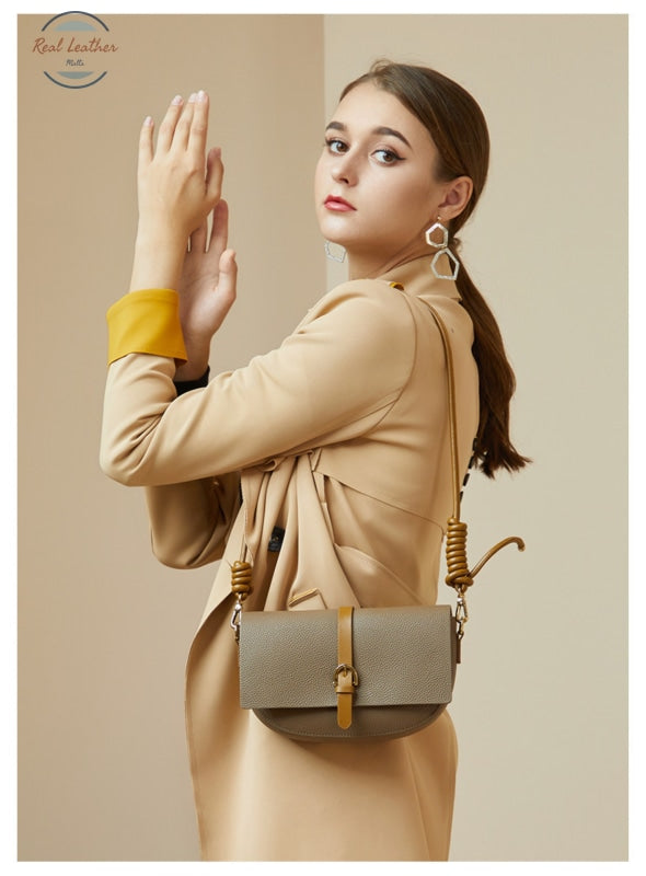 Genuine Leather Chic Style Shoulder Bag