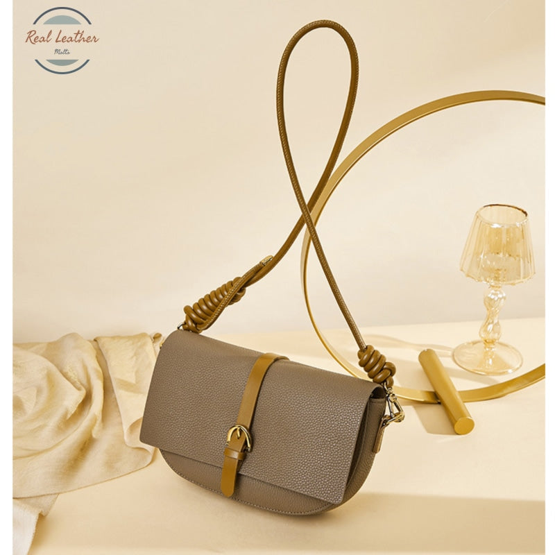 Genuine Leather Chic Style Shoulder Bag