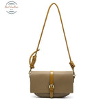 Genuine Leather Chic Style Shoulder Bag Grey