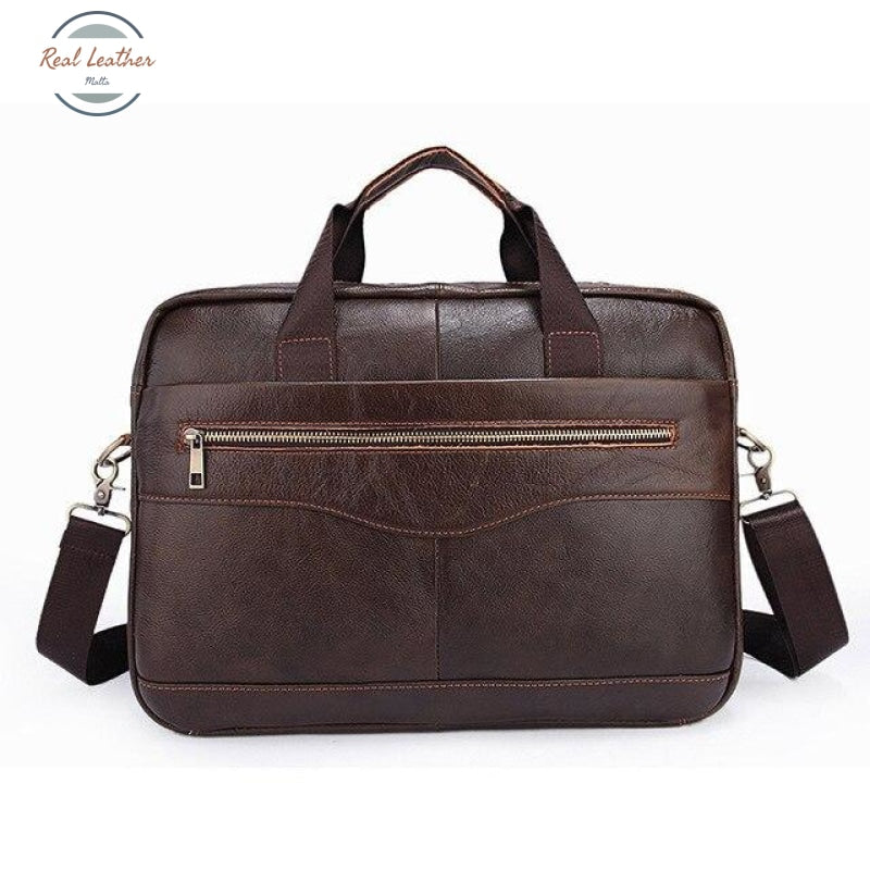 Genuine Leather Classical Briefcase / Laptop Bag Coffee Bags