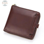 Genuine Leather Coin Wallet Coffee