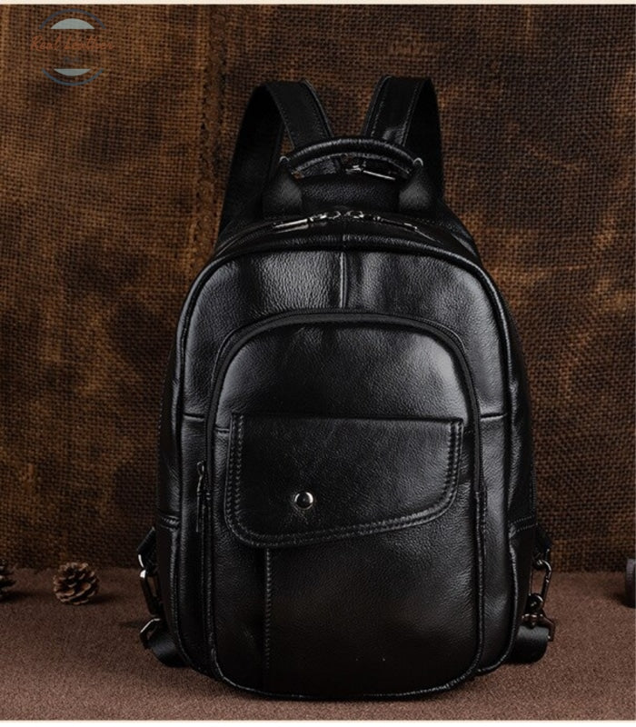 Genuine Leather Convertible Mini Backpack Backpacks