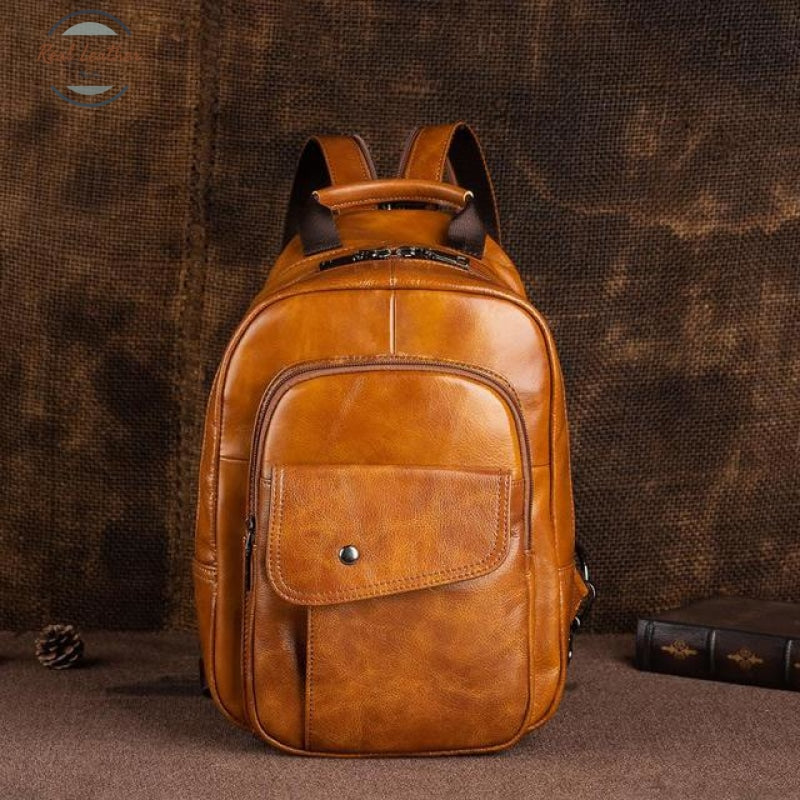 Genuine Leather Convertible Mini Backpack Backpacks