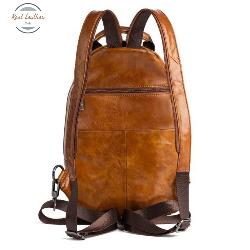 Genuine Leather Convertible Mini Backpack Backpacks