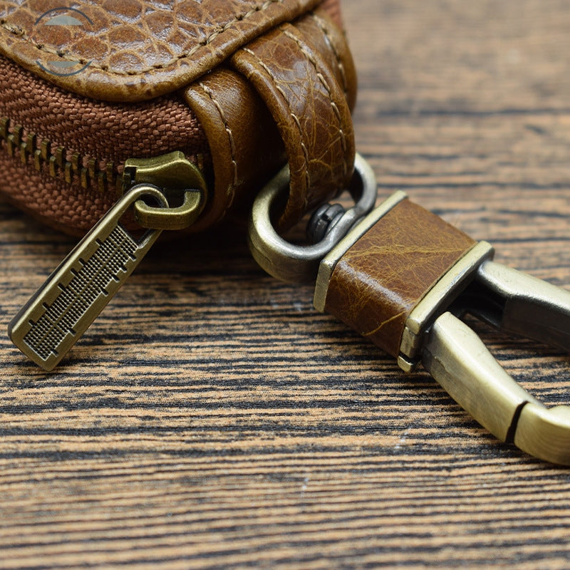 Genuine Leather Crocodile Pattern Car Key Holder