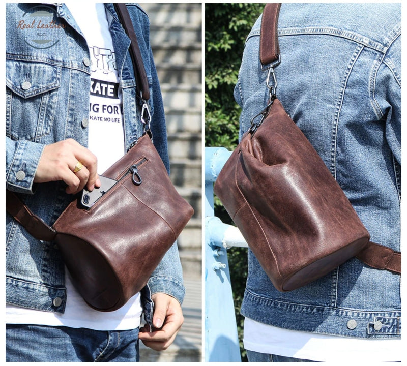 Genuine Leather Crossbody Bag