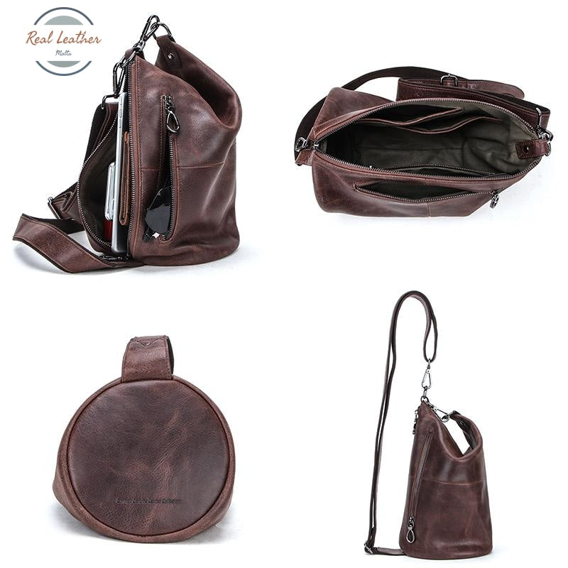 Genuine Leather Crossbody Bag