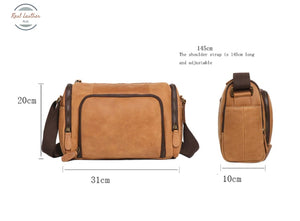 Genuine Leather Daily Casual Messenger Bag