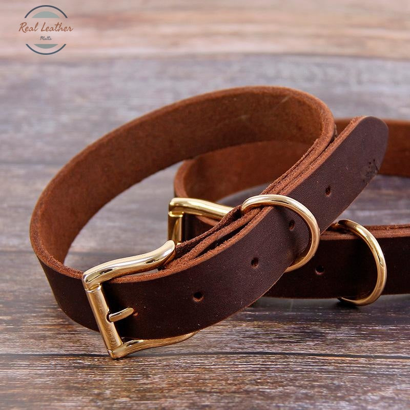 Genuine Leather Dog Collar Collars
