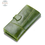 Genuine Leather Fashion Wallet Green
