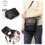 Genuine Leather Flap Casual Shoulder Bag