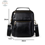 Genuine Leather Flap Casual Shoulder Bag