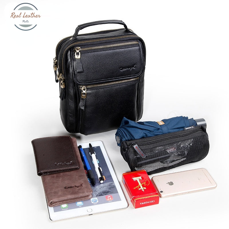 Genuine Leather Flap Casual Shoulder Bag