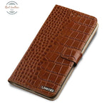 Genuine Leather Flip Case For Iphone 13Promax(6.7) / Coffee