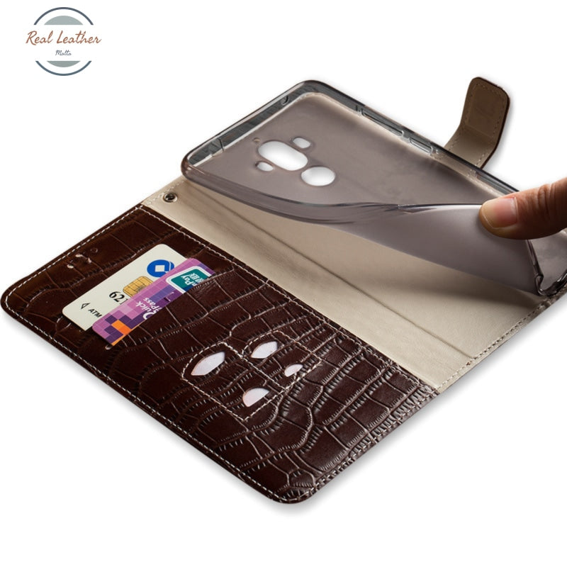 Genuine Leather Flip Case For Iphone