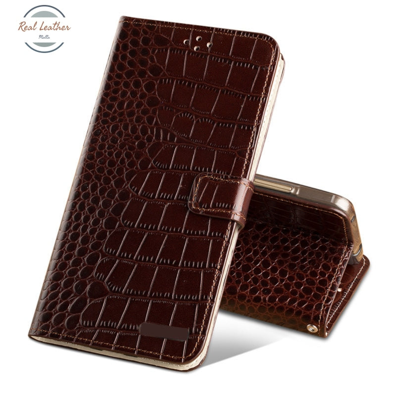 Genuine Leather Flip Case For Iphone