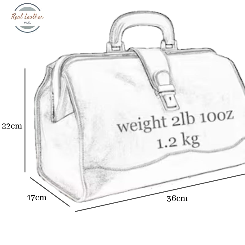 Genuine Leather Full Grain Doctors Bag