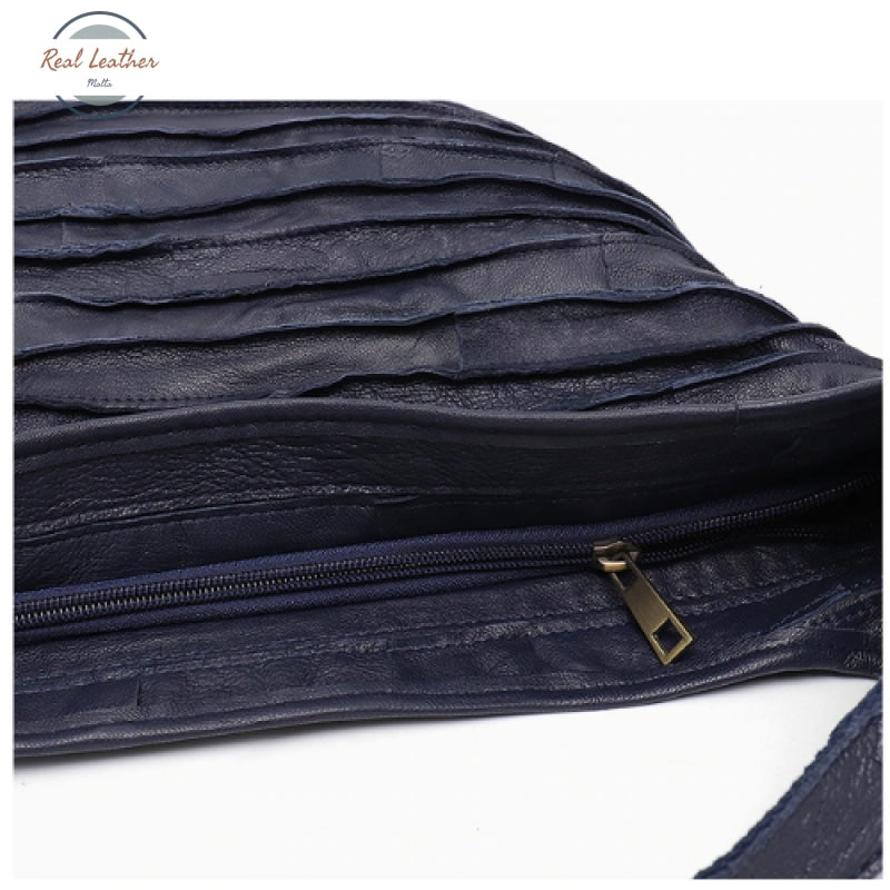 Genuine Leather Hobo Style Shoulder Bag