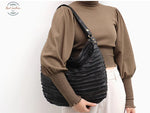 Genuine Leather Hobo Style Shoulder Bag