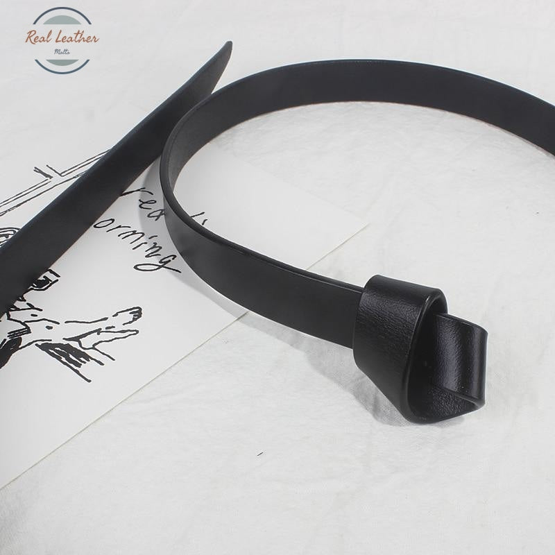 Genuine Leather Knot Waist Belt Belts