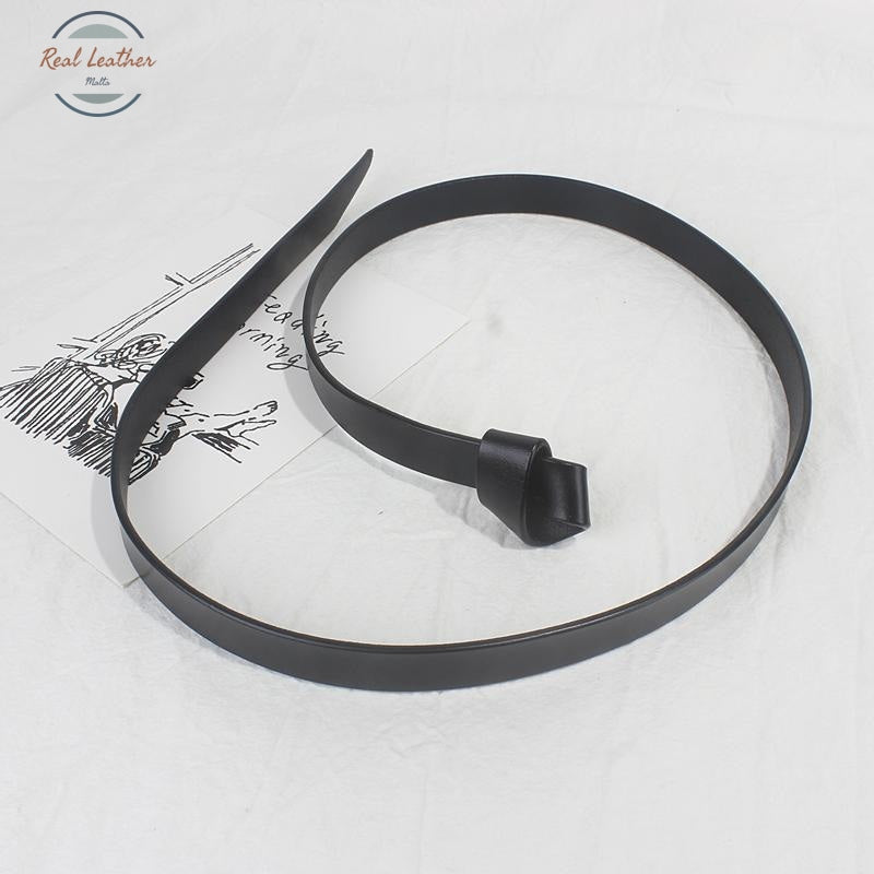 Genuine Leather Knot Waist Belt Belts