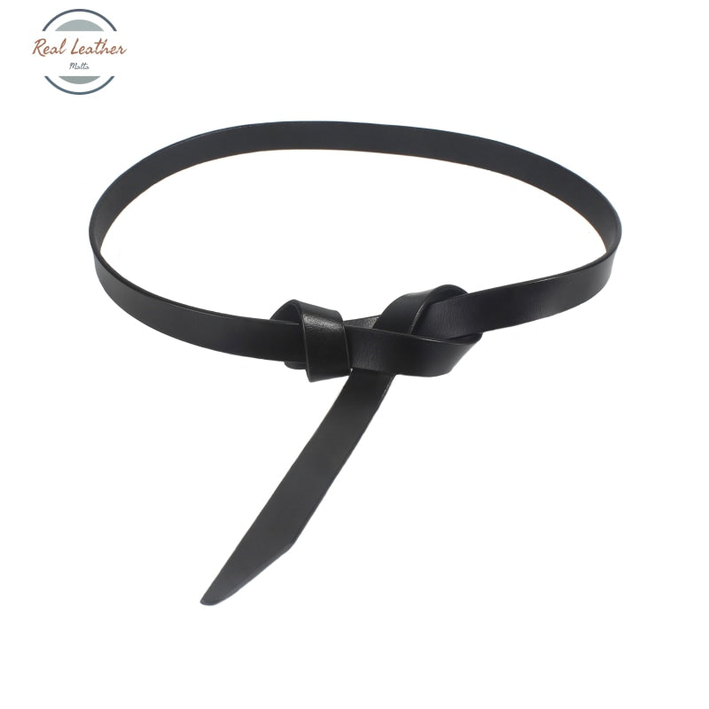 Genuine Leather Knot Waist Belt Belts