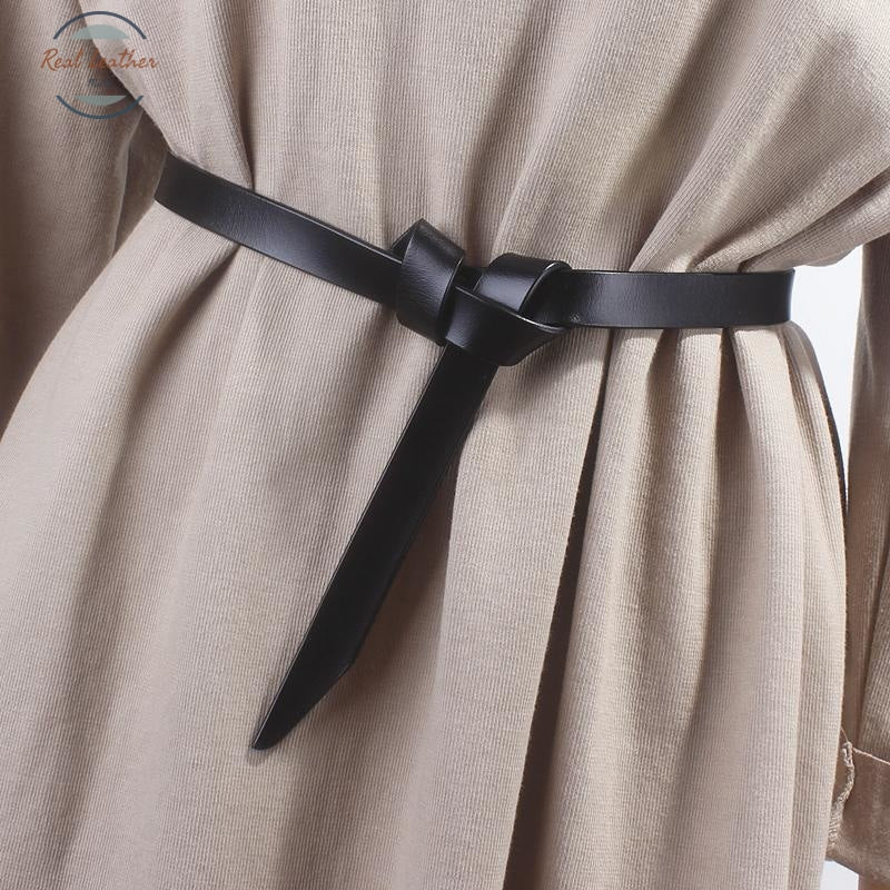 Genuine Leather Knot Waist Belt Belts