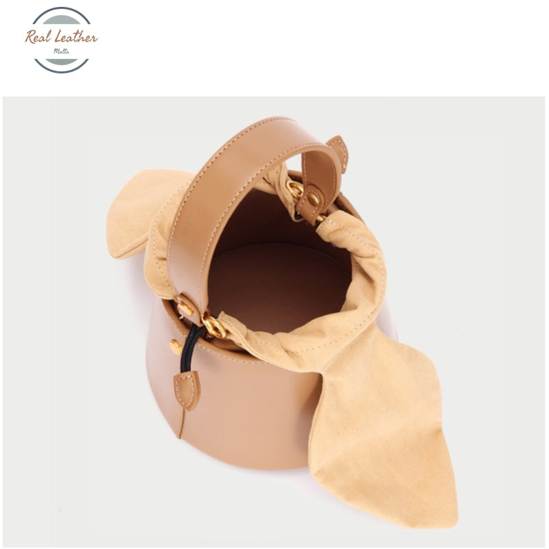 Genuine Leather Ladies Bucket Bag Handbags
