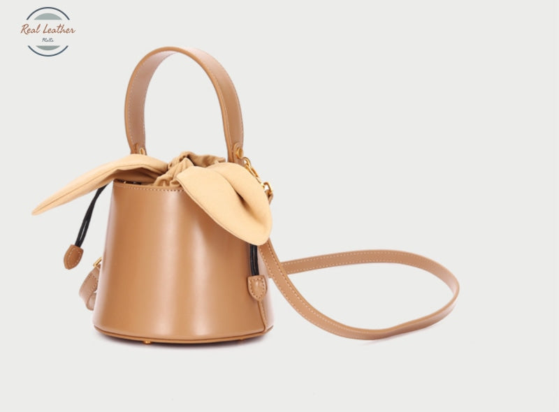 Genuine Leather Ladies Bucket Bag Handbags