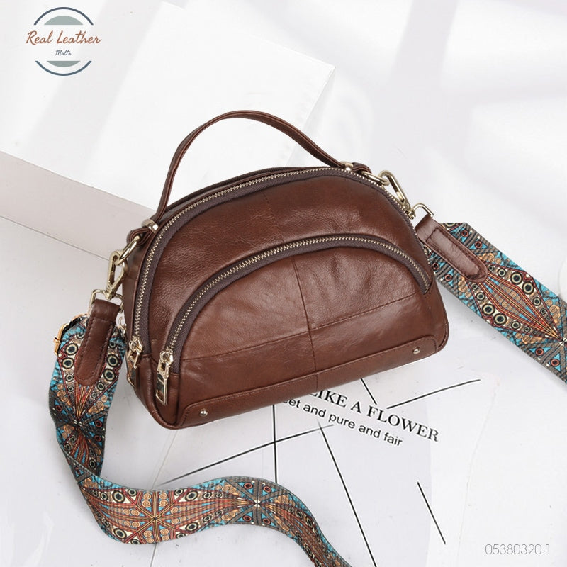 Genuine Leather Ladies Single Shoulder Crossbody Bag