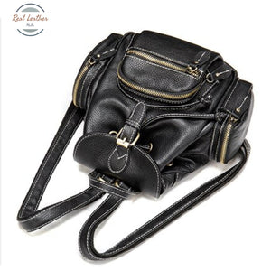 Genuine Leather Ladies Travel Rucksack