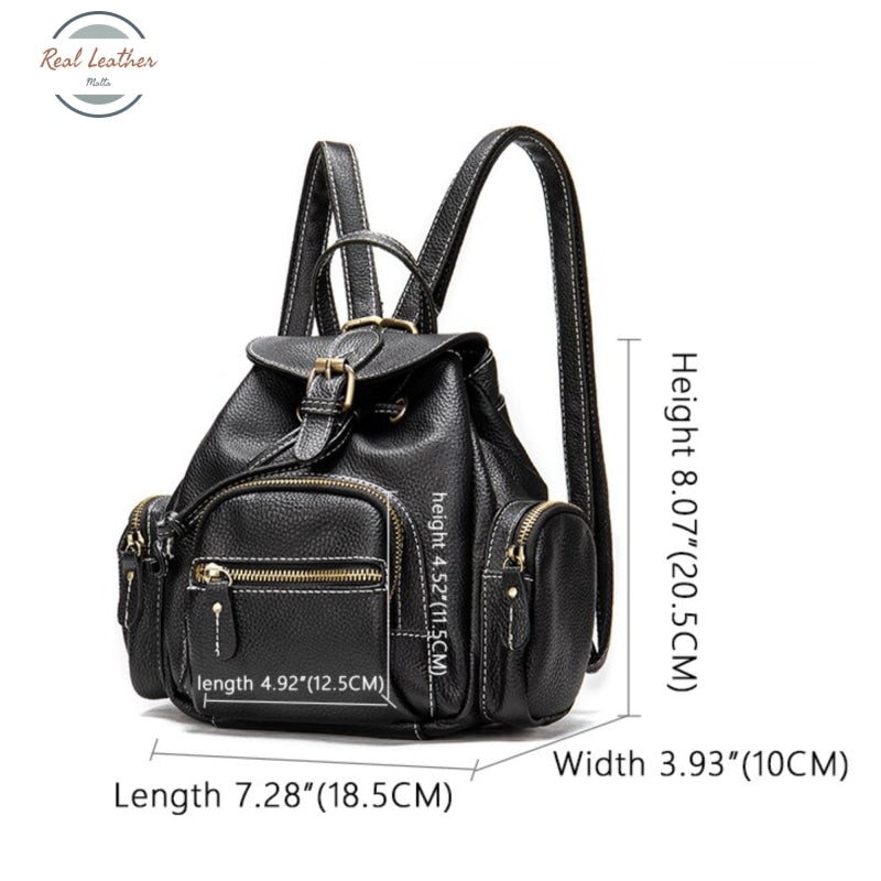 Genuine Leather Ladies Travel Rucksack