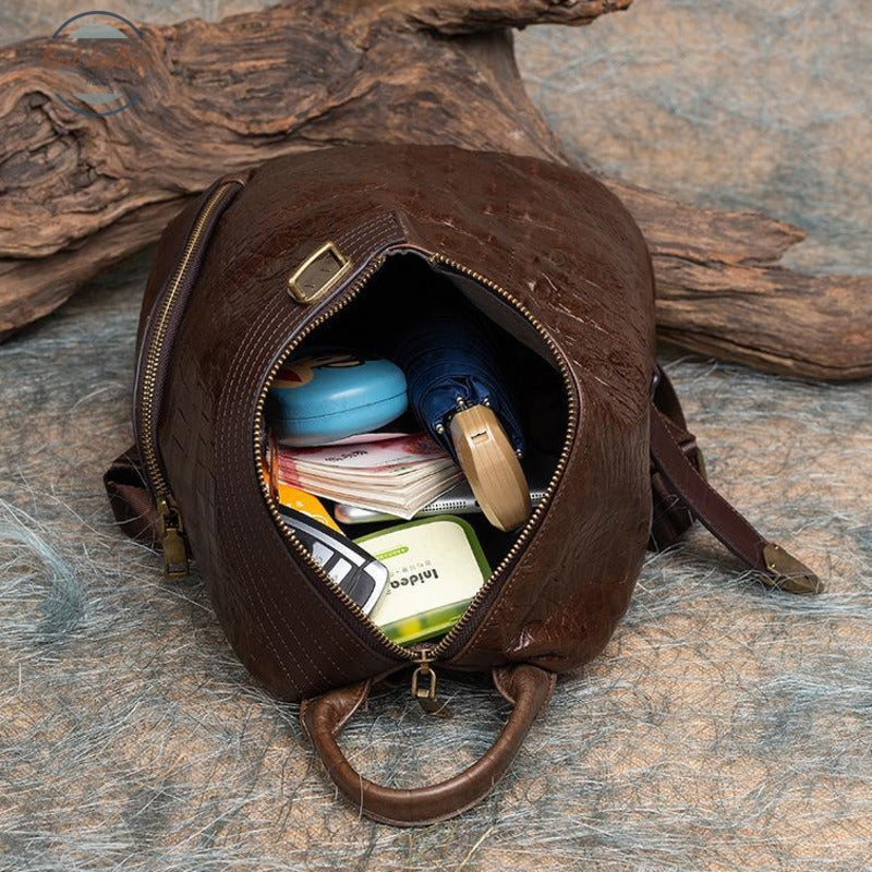 Genuine Leather Ladies Vintage Backpack Backpacks