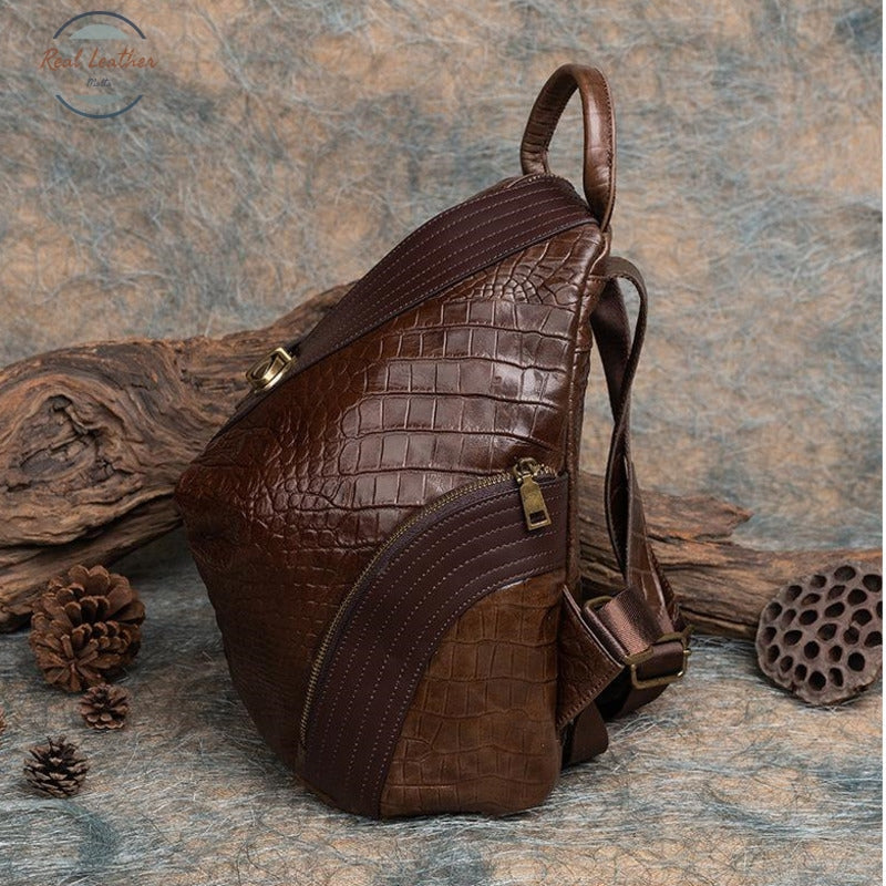 Genuine Leather Ladies Vintage Backpack Backpacks