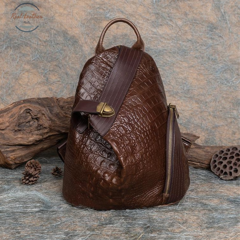 Genuine Leather Ladies Vintage Backpack Backpacks