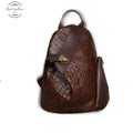 Genuine Leather Ladies Vintage Backpack Brown / 30Cm-14Cm-27Cm Backpacks