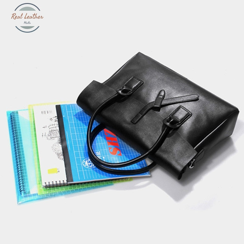 Genuine Leather Womens Laptop Handbag / Briefcase Briefcases
