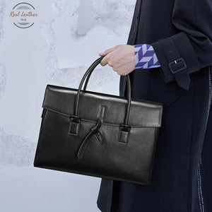 Genuine Leather Womens Laptop Handbag / Briefcase Briefcases