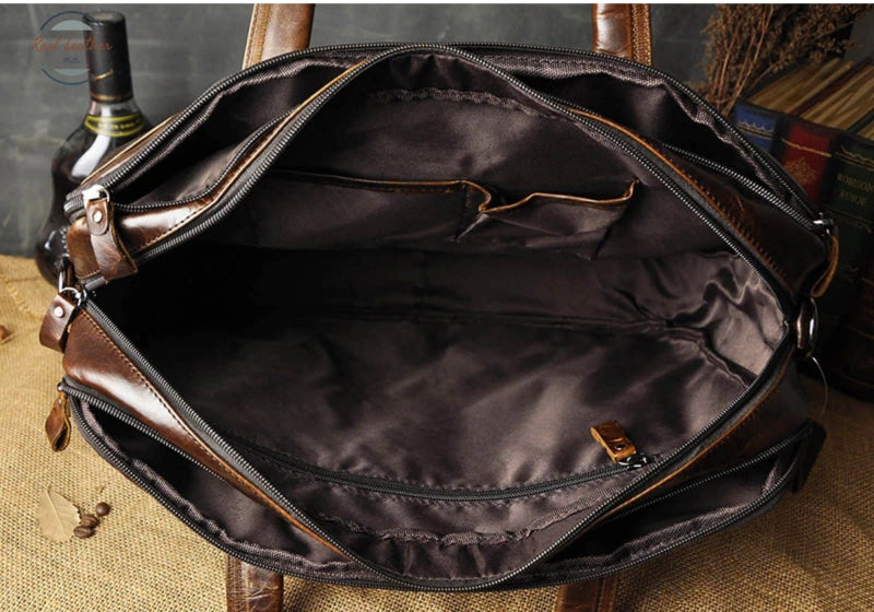 Genuine Leather Large Executive Briefcase Bags