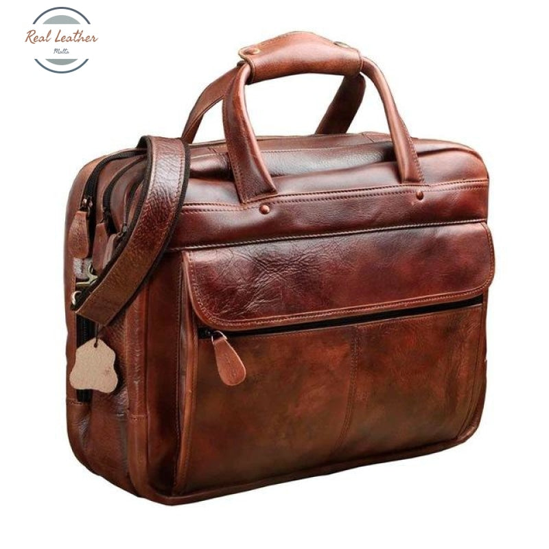 Leather Business Briefcase Wine Bags