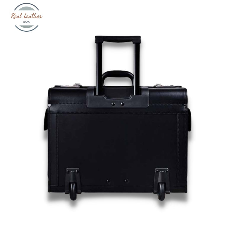 Genuine Leather Luggage Flight Suitcase