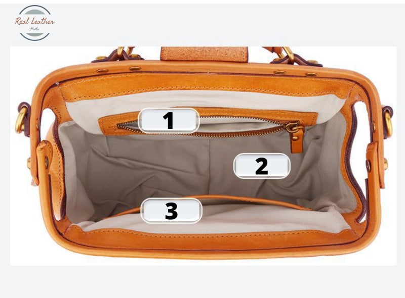 Genuine Leather Luxury Women Doctor Bag