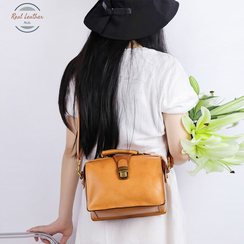 Genuine Leather Luxury Women Doctor Bag