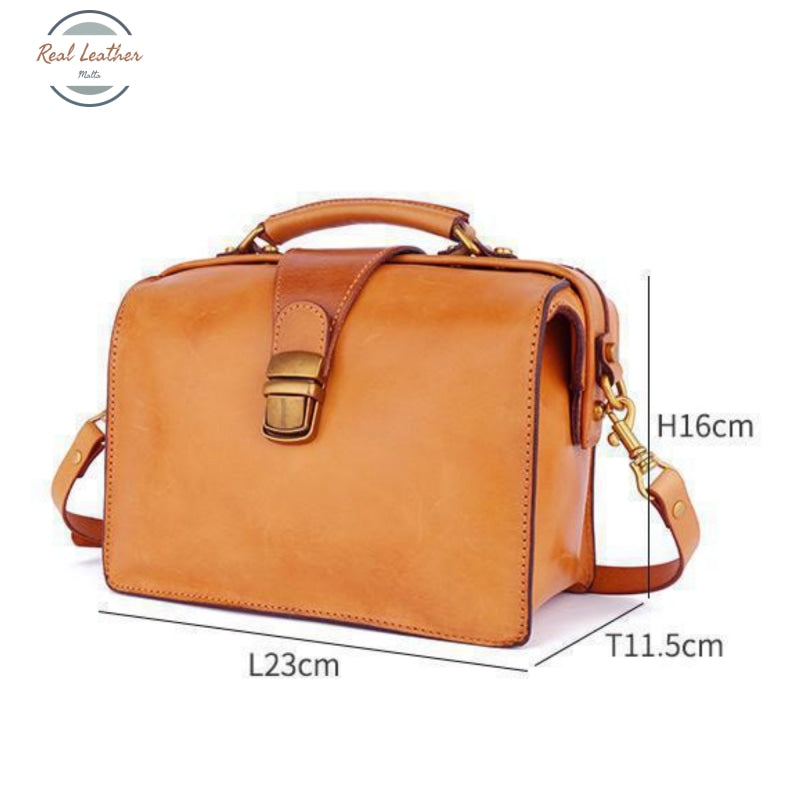 Genuine Leather Luxury Women Doctor Bag