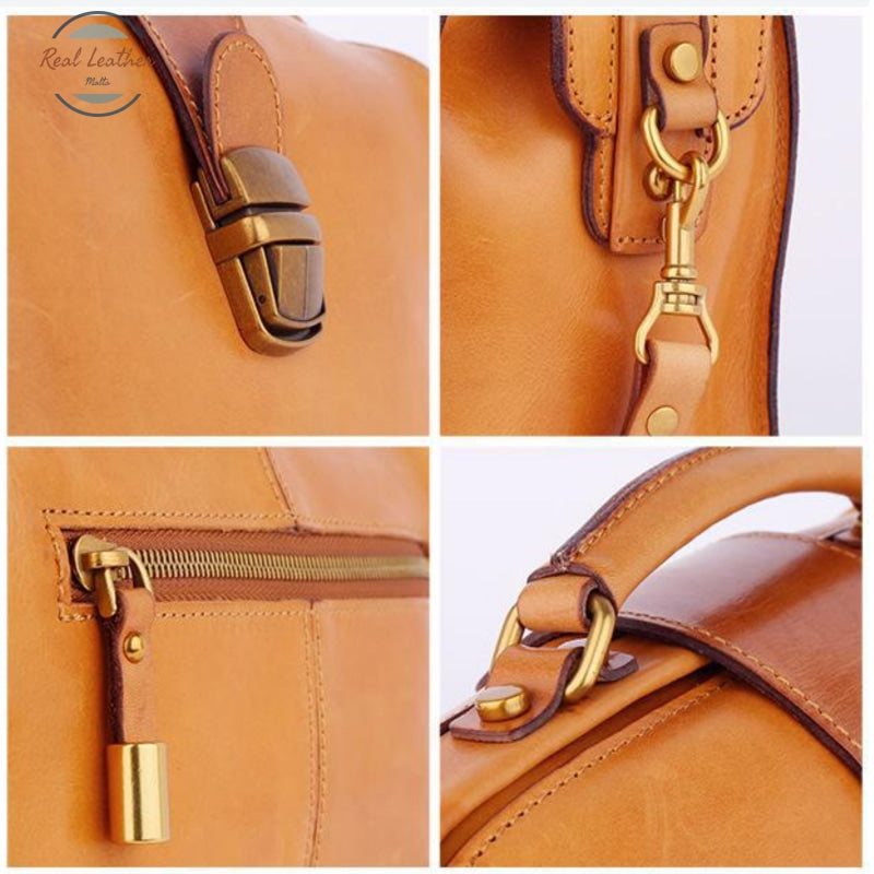 Genuine Leather Luxury Women Doctor Bag