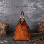 Genuine Leather Mandala Design Vintage Handbag