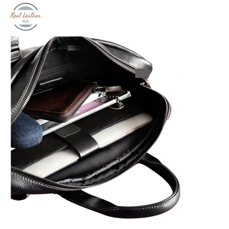 Genuine Leather Mens Briefcase / Laptop Bag