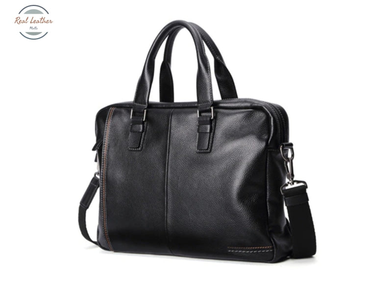 Genuine Leather Mens Briefcase / Laptop Bag