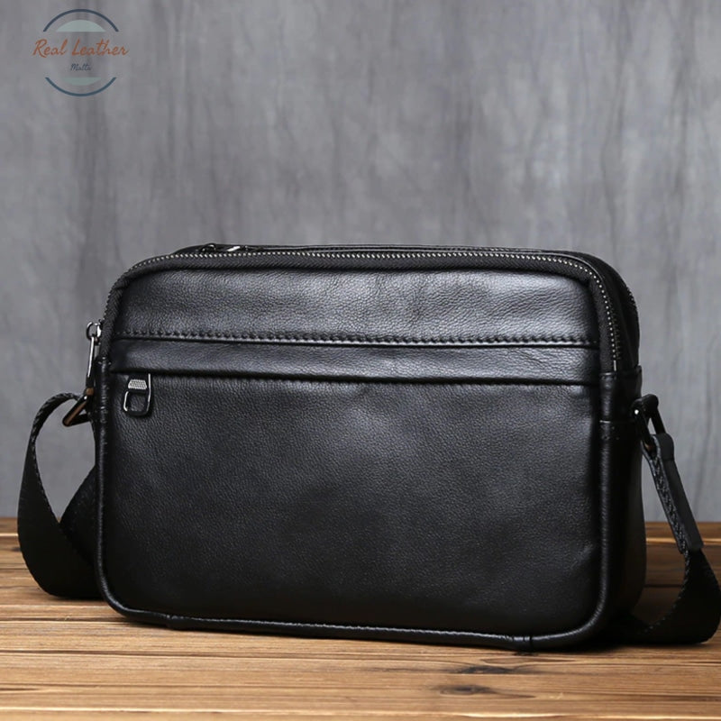 Genuine Leather Mens Casual Messenger Bag Bags